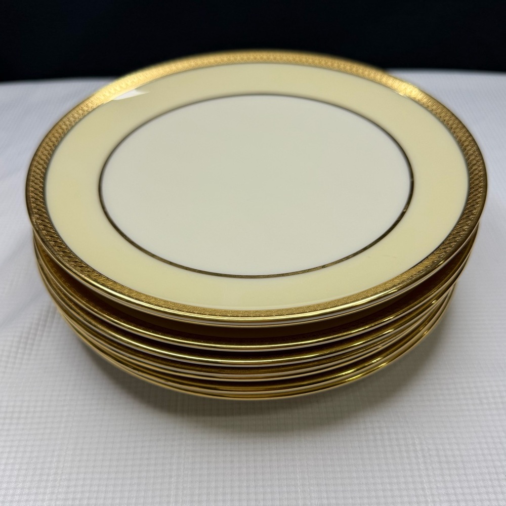 Springfield by Lenox Cake/Dessert Plates B-346-A Vintage. Set of 8 Never Used